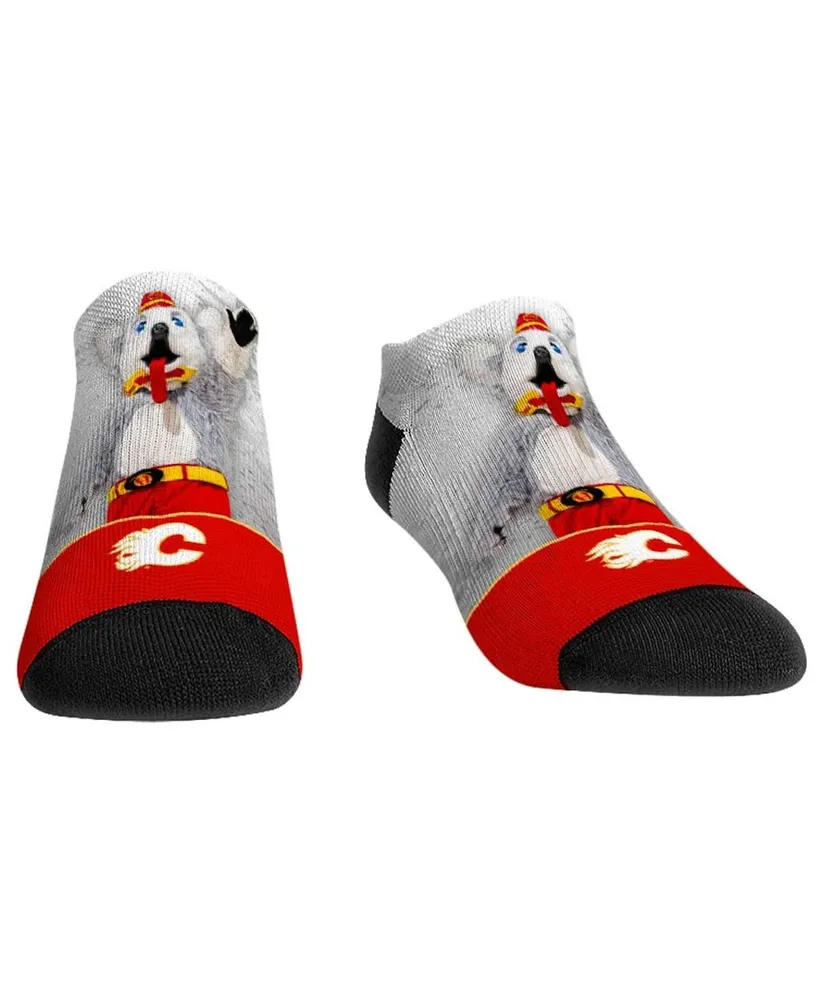 Men's and Women's Rock 'Em Socks Calgary Flames Mascot Walkout Low Cut Socks