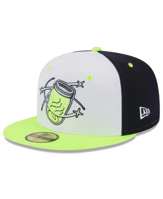 Men's New Era White Columbia Fireflies Authentic Collection Alternate Logo 59FIFTY Fitted Hat