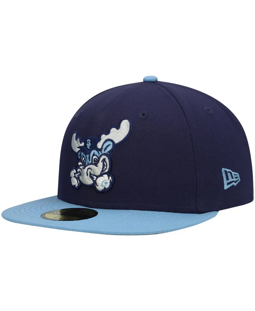 Men's New Era Light Blue Wilmington Rocks Authentic Collection Team 59FIFTY Fitted Hat