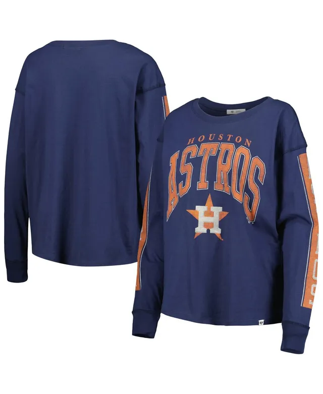 KTZ Houston Astros Big Girls Flip Sequin T-shirt in Blue