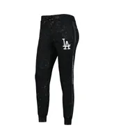 Women's The Wild Collective Black Los Angeles Dodgers Marble Jogger Pants