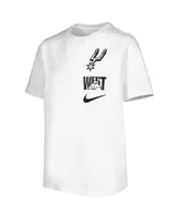 Big Boys and Girls Nike White San Antonio Spurs Vs Block Essential T-shirt