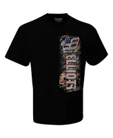 Men's Hendrick Motorsports Team Collection Black Chase Elliott Patriotic T-shirt