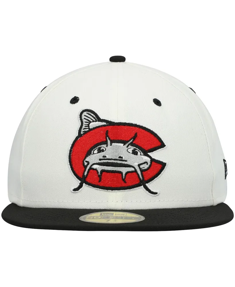 Men's New Era White Carolina Mudcats Authentic Collection Team Alternate 59FIFTY Fitted Hat