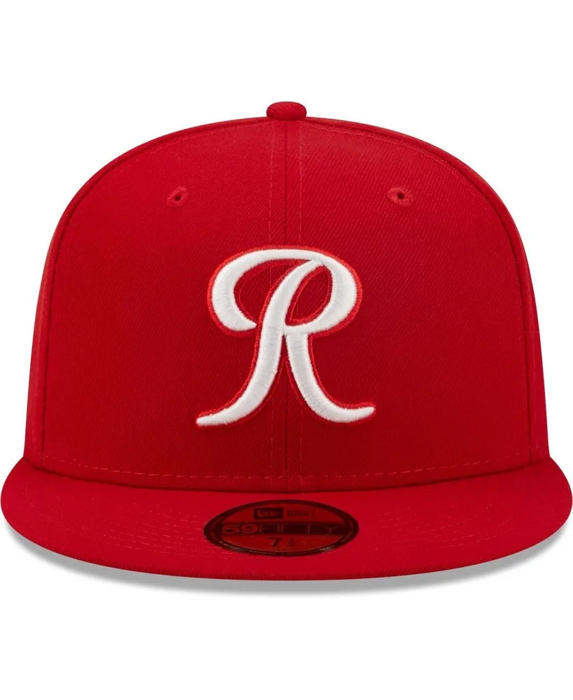 Men's New Era Red Tacoma Rainiers Authentic Collection 59FIFTY Fitted Hat