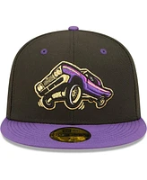 Men's New Era Black, Purple Lowriders De Fresno Copa La Diversion 59FIFTY Fitted Hat