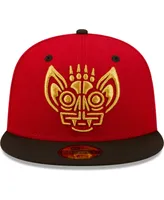 Men's New Era Red, Black Murcielagos De Louisville Copa La Diversion 59FIFTY Fitted Hat