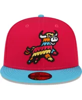 Men's New Era Coral Erie SeaWolves Copa De La Diversion 59FIFTY Fitted Hat