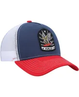 Men's Hurley Navy, Red Wild Things Trucker Snapback Hat