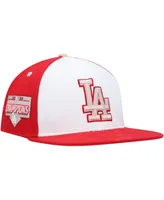 Men's Pro Standard White, Red Los Angeles Dodgers Strawberry Ice Cream Drip Snapback Hat
