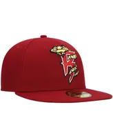 Men's New Era Red Wisconsin Timber Rattlers Authentic Collection Team Home 59FIFTY Fitted Hat