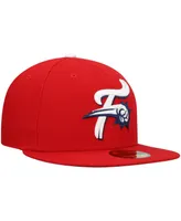 Men's New Era Red Reading Phillies Authentic Collection Team Home 59FIFTY Fitted Hat