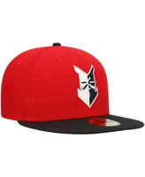 Men's New Era Red Indianapolis Indians Authentic Collection Team Home 59FIFTY Fitted Hat