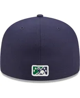 Men's New Era Navy Cedar Rapids Kernels Authentic Collection Team Home 59FIFTY Fitted Hat