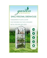 Garden Elements Personal Plastic Indoor Standing Greenhouse For Seed Starting and Propagation, Frost Protection Clear, Small, 27 Inches x 19 Inches x