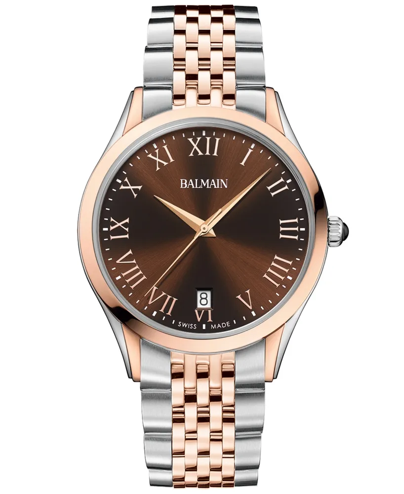 Balmain Men's Swiss Classic R Two-Tone Stainless Steel Bracelet Watch 41mm