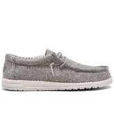 Hey Dude Men's Wally Linen Casual Moccasin Sneakers from Finish Line