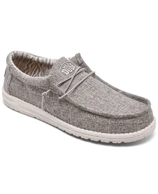 Hey Dude Men's Wally Linen Casual Moccasin Sneakers from Finish Line