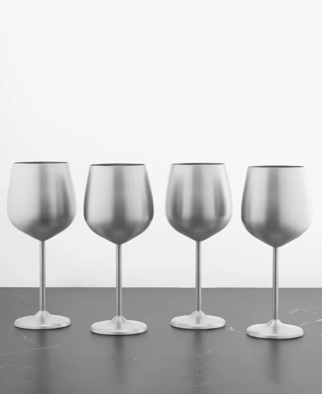 Cambridge Oz Stainless Steel Wine Glasses