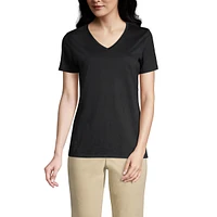 Lands' End Women's Tall Relaxed Supima Cotton V-Neck T-Shirt