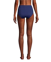 Lands' End Women's High Waisted Bikini Swim Bottoms