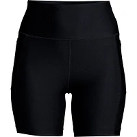 Lands' End Plus High Waisted 6" Bike Swim Shorts with Upf 50 Sun Protection