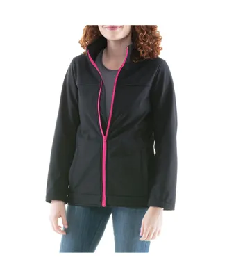 RefrigiWear Women's Warm Softshell Jacket Full Zip with Micro Fleece Lining