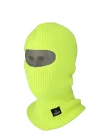 RefrigiWear Men's Double Layer Acrylic Knit Open Hole Balaclava Face Mask