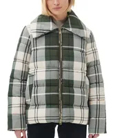 Barbour Women's Germain Tartan Quilted Puffer Jacket