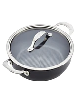 Anolon X Hybrid Nonstick Aluminum 4 Qt Casserole Pan With Lid