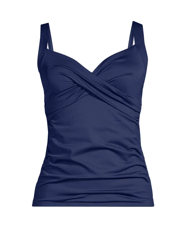 Lands' End Women's Dd-Cup V-Neck Wrap Underwire Tankini
