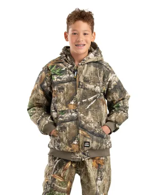 Child Youth Unisex Softstone Duck Hooded Jacket