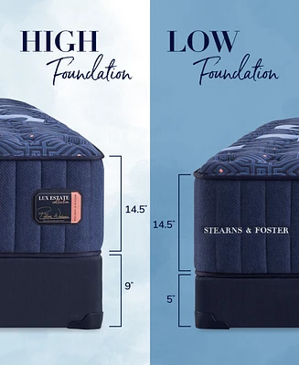 Stearns & Foster Lux Estate 14.5" Medium Tight Top Innerspring Luxury Mattress Set- Twin Xl