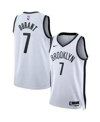 Men's and Women's Nike Kevin Durant White Brooklyn Nets Swingman Jersey - Association Edition