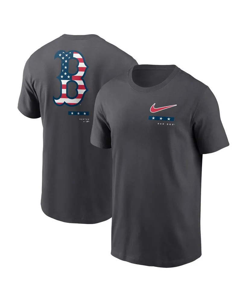 Women's Boston Red Sox Navy Plus Size Americana V-Neck T-Shirt