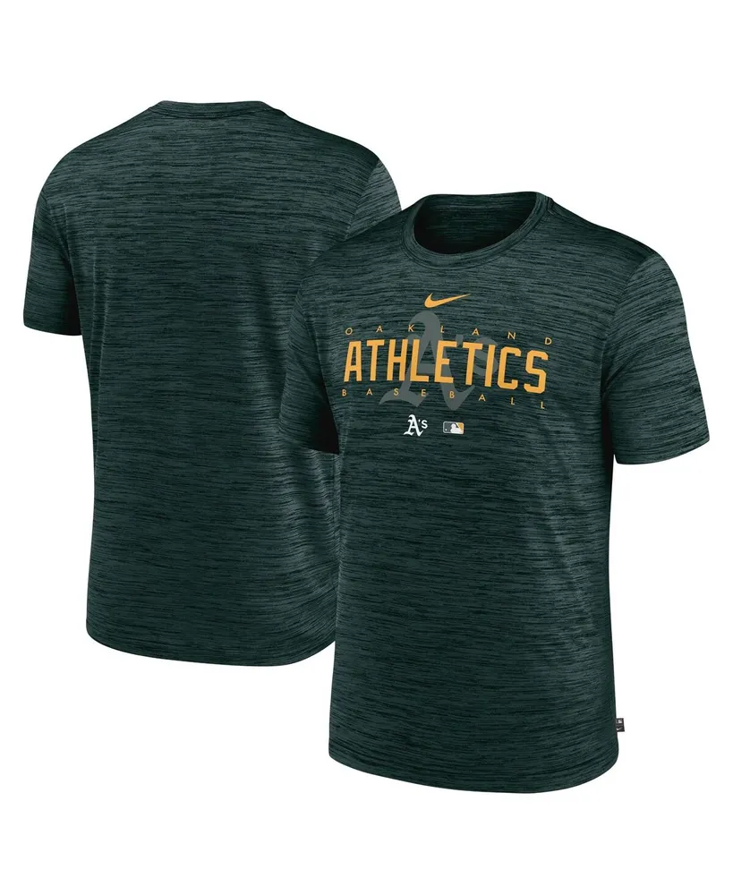 Men's Nike Green Oakland Athletics Authentic Collection Velocity Performance Practice T-shirt