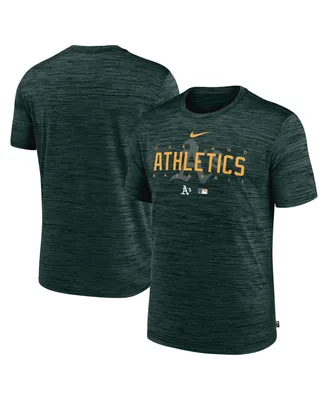 Men's Nike Green Oakland Athletics Authentic Collection Velocity Performance Practice T-shirt