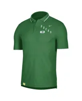 Men's Nike Green Oregon Ducks Wordmark Performance Polo Shirt