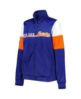 Women's G-iii 4Her by Carl Banks Blue New York Knicks Change Up Full-Zip Track Jacket