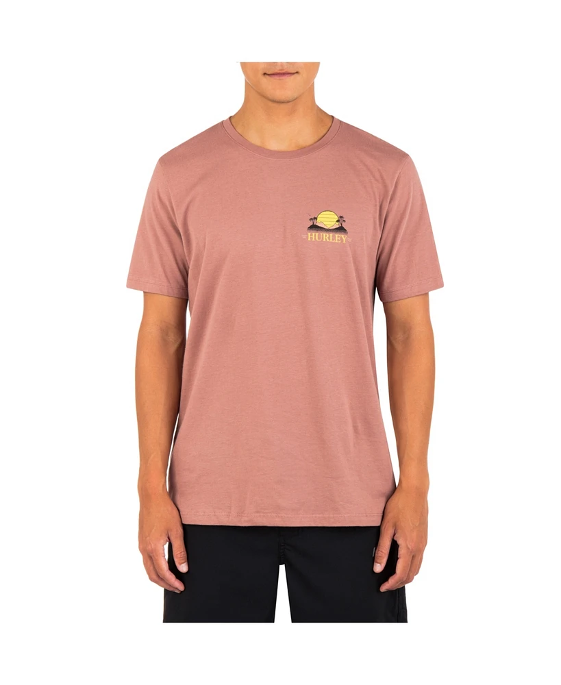 Hurley Men's Everyday Retro Sun Short Sleeve T-shirt