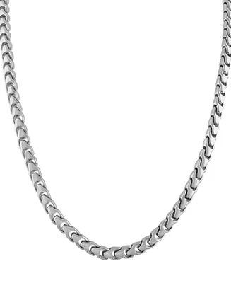 Bulova Men's Link Chain 22" Necklace in Stainless Steel