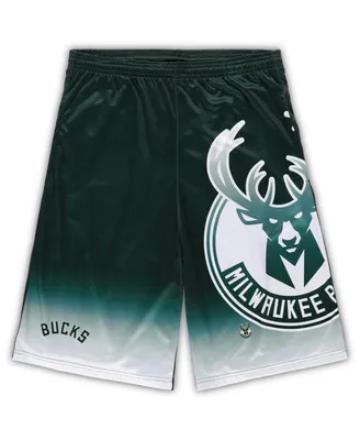 Men's Fanatics Hunter Green Milwaukee Bucks Big and Tall Graphic Shorts