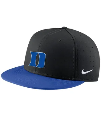 Men's Nike Black Duke Blue Devils Aero True Baseball Performance Fitted Hat
