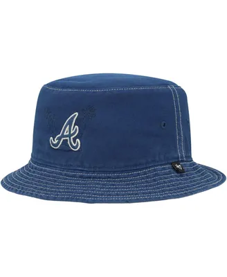 Men's '47 Brand Navy Atlanta Braves Trailhead Bucket Hat