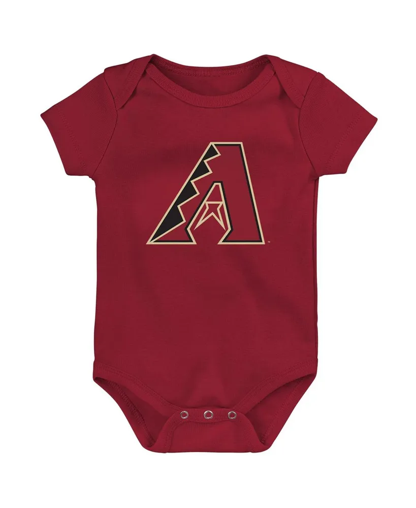 Newborn and Infant Boys Girls Red Arizona Diamondbacks Primary Team Logo Bodysuit