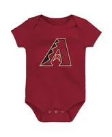 Newborn and Infant Boys Girls Red Arizona Diamondbacks Primary Team Logo Bodysuit