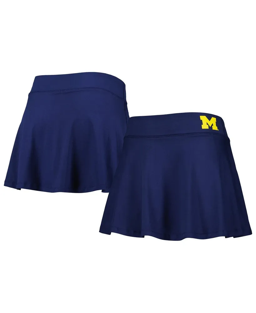 Women's ZooZatz Navy Michigan Wolverines Flowy Skort