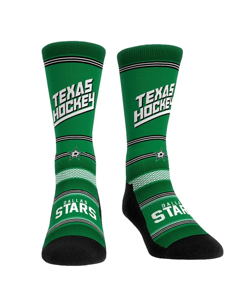 Men's and Women's Rock 'Em Socks Dallas Stars Team Slogan Crew Socks