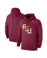 Men's Nike Garnet Florida State Seminoles Alternate Logo Club Pullover Hoodie