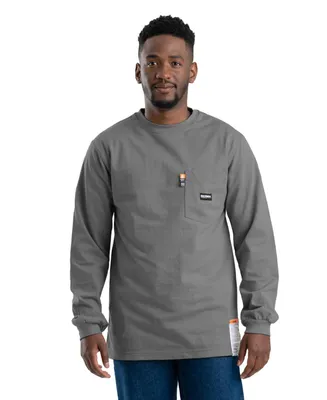 Men's Flame Resistant Crew Neck Pocket Tee Big and Tall